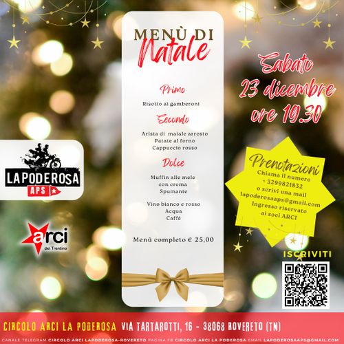 Cena di Natale al Circolo ARCI La Poderosa