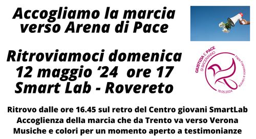 Arriva la marcia verso Arena di Pace