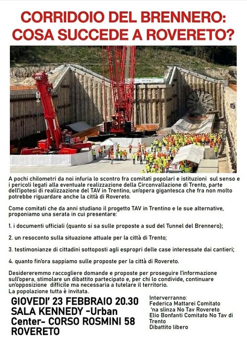 Corridoio del Brennero: cosa succede a Rovereto?