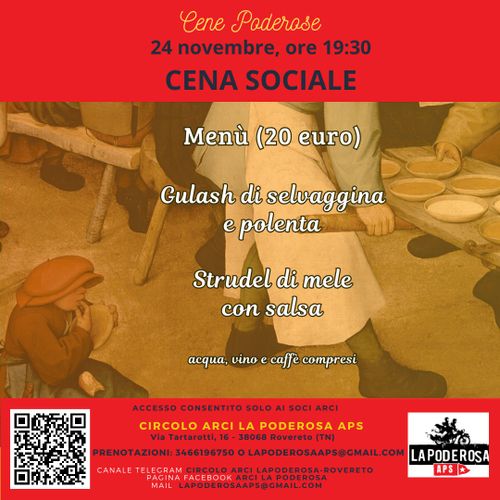 Cena Sociale ARCI La Poderosa
